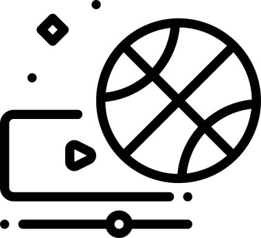 Oynayın. Web simgesi vektör illüstrasyonu