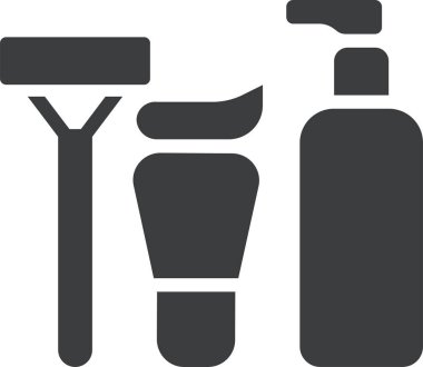 Basit illüstrasyon web simgesi tıraş ediliyor