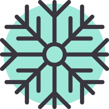 Kar tanesi. Web simgesi basit illüstrasyon 