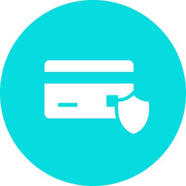 Kredi kartı vektör simgesi. düz tasarım biçimi.