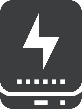 güç dolgu vektör simgesi