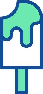 Dondurma. vektör illüstrasyonu 