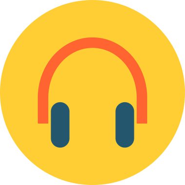 kulaklıklar web simgesi, vektör illüstrasyonu 