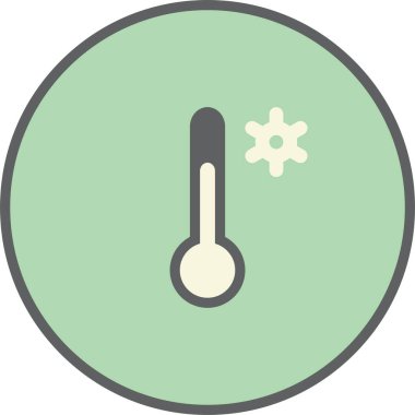 Termometre. Web simgesi basit tasarım