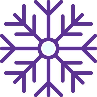 Kar tanesi. Web simgesi basit illüstrasyon 