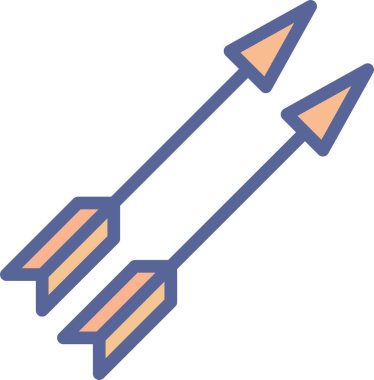 okçuluk web simgesi, basit vektör illüstrasyonu 