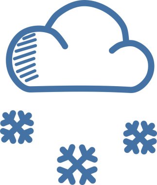 Bulut. Web simgesi basit illüstrasyon