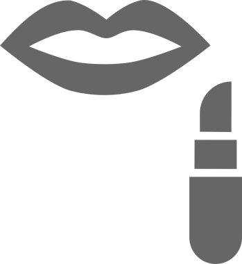 Dudaklar. Web simgesi basit illüstrasyon