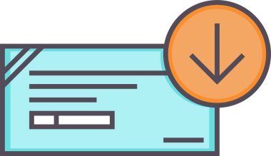 Belge. Web simgesi basit illüstrasyon