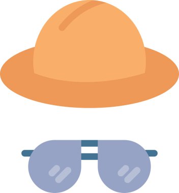 Güneş gözlüğü ikonu. vektör illüstrasyonu  