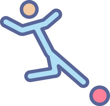 Spor. Web simgesi basit illüstrasyon