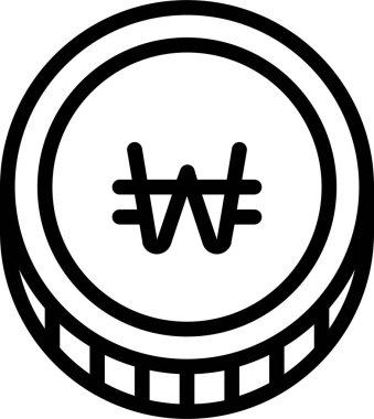 Kazandım. Web simgesi basit illüstrasyon