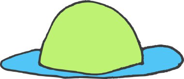 Şapka. Web simgesi basit illüstrasyon