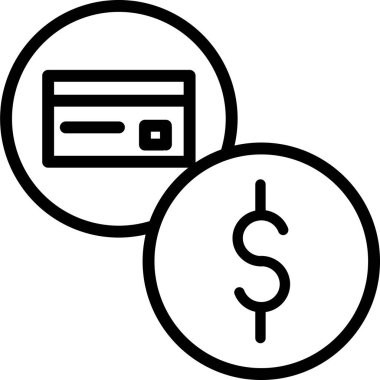 Para için. Web simgesi basit illüstrasyon