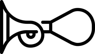 Megafon. Web simgesi basit illüstrasyon