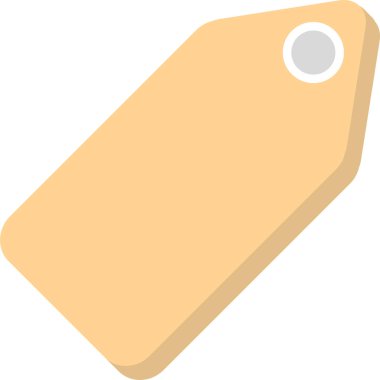 Etiket. Web simgesi basit illüstrasyon 