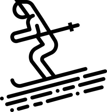 Kayak. Web simgesi basit illüstrasyon