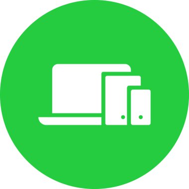 dizüstü bilgisayar web simgesi, vektör illüstrasyonu 