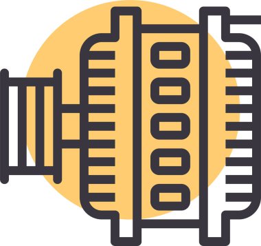 Bina. Web simgesi basit illüstrasyon