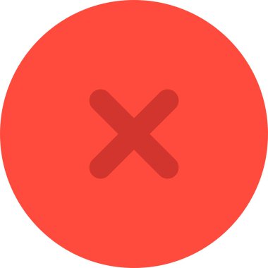 İptal et. Web simgesi basit illüstrasyon