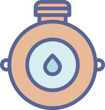 Su. Web simgesi vektör illüstrasyonu