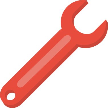 İngiliz anahtarı. Web simgesi basit illüstrasyon