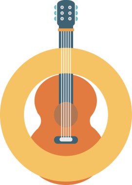 Gitar. Web simgesi basit tasarım