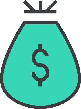 Dolar. Web simgesi basit tasarım