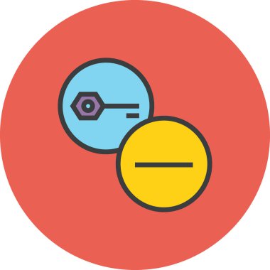 parola web simgesi basit illüstrasyon