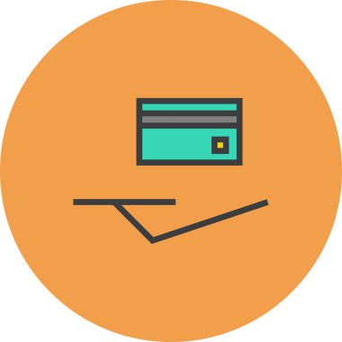 Mali bakım ikonunun vektör illüstrasyonu