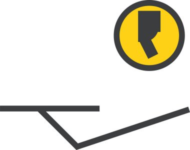 Rupi para birimi web simgesi, basit vektör illüstrasyonu 