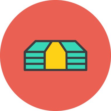 finans ve iş web simgesi, basit vektör illüstrasyonu  