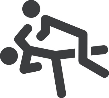 Voleybol. Web simgesi basit illüstrasyon