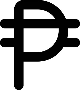 Peso web simgesi basit illüstrasyon