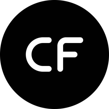 Franc, soyut vektör logo şablonu