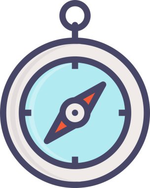 Pusula. Web simgesi basit tasarım 