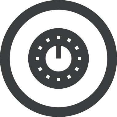 Saat. Web simgesi basit tasarım