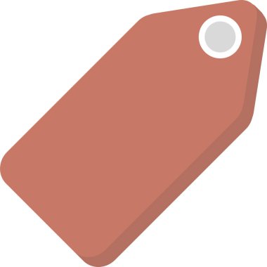 Etiket. Web simgesi basit illüstrasyon 