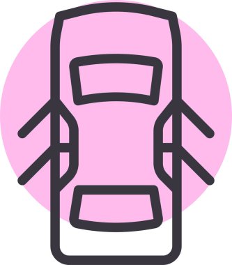 - Araba. Web simgesi basit illüstrasyon