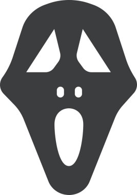 Yüz maskesi. Basit resimleme