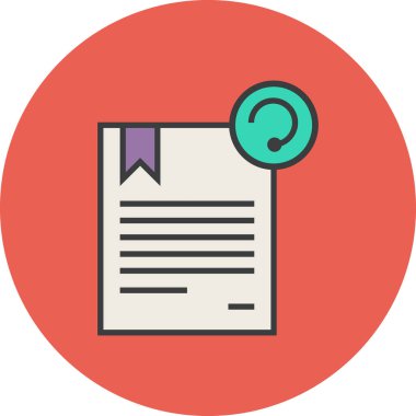 Belge web simgesini yenile veya güncelle, basit vektör illüstrasyonu