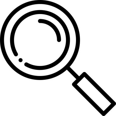 arama web simgesi, basit vektör illüstrasyonu 