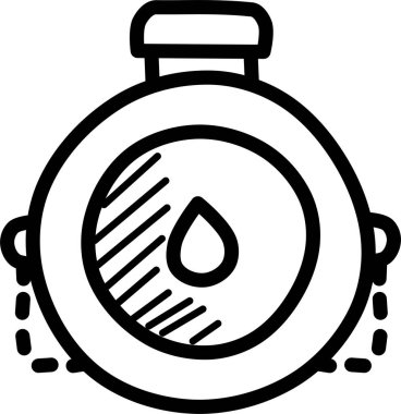 su Ağı simgesi basit illüstrasyon