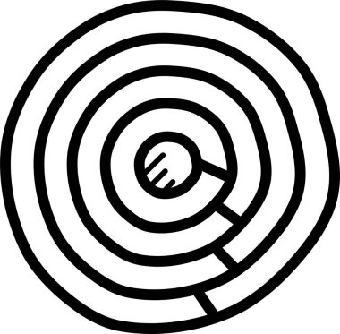 Çalışan simgenin vektör illüstrasyonu