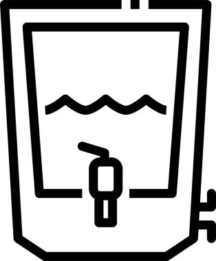 Su. Web simgesi basit illüstrasyon