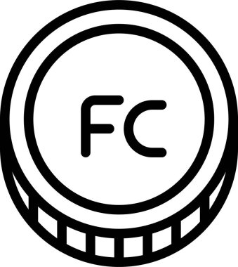 Franc, soyut vektör logo şablonu