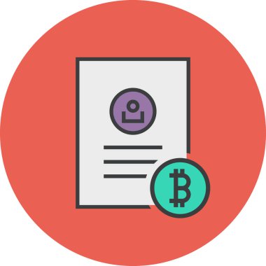 Bir belge dosya simgesinin vektör illüstrasyonu 