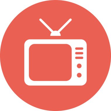 Televizyon. Web simgesi basit tasarım