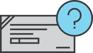 Belge. Web simgesi basit illüstrasyon