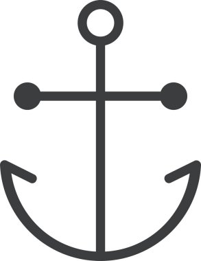 Çapa. Web simgesi basit illüstrasyon